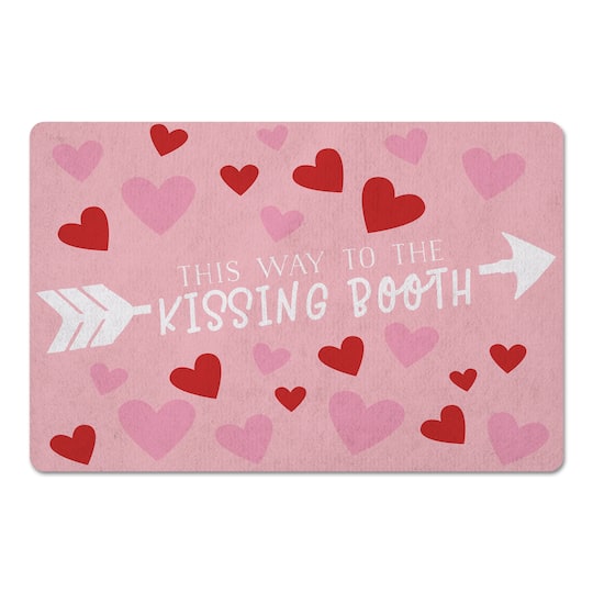 Kissing Booth This Way Floor Mat